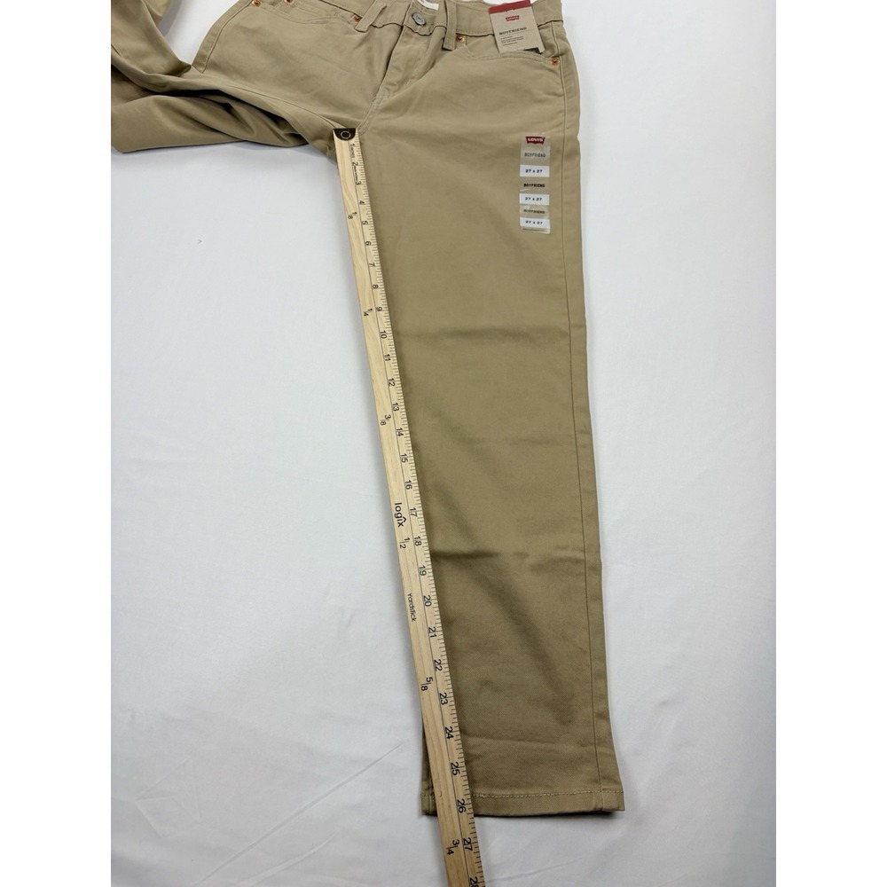 NWT Levi's Women's Boyfriend Jeans Mid Rise Tan Tapered Leg 27 X 26 - Picture 6 of 16
